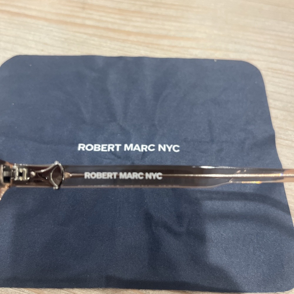 Robert Marc NYC 1037 Eyeglasses Frames 51-20-145 Coffee 494 Handmade in Japan - Picture 5 of 7